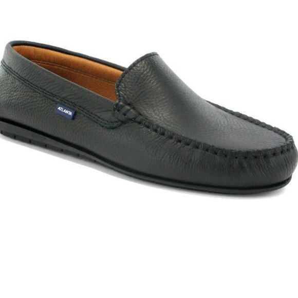 Atlanta Mocassin Other - NWT Atlanta Mocassin Black Pebble Leather Shoe 10
